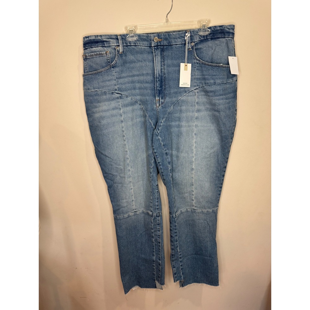 Good American Good Icon Straight Jeans Sz 20 NWT $178